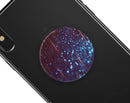 Dark Radient Orbs of Blue with Streaks - Skin Kit for PopSockets and other Smartphone Extendable Grips & Stands