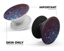 Dark Radient Orbs of Blue with Streaks - Skin Kit for PopSockets and other Smartphone Extendable Grips & Stands