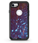 Dark Radient Orbs of Blue with Streaks - iPhone 7 or 8 OtterBox Case & Skin Kits