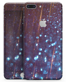 Dark Radient Orbs of Blue with Streaks - Skin-kit for the iPhone 8 or 8 Plus