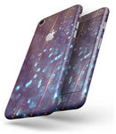 Dark Radient Orbs of Blue with Streaks - Skin-kit for the iPhone 8 or 8 Plus