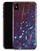 Dark Radient Orbs of Blue with Streaks - iPhone X Clipit Case