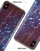 Dark Radient Orbs of Blue with Streaks - iPhone X Clipit Case