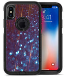 Dark Radient Orbs of Blue with Streaks - iPhone X OtterBox Case & Skin Kits
