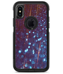 Dark Radient Orbs of Blue with Streaks - iPhone X OtterBox Case & Skin Kits