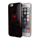Dark Red Geometric Triangles iPhone 6/6s or 6/6s Plus 2-Piece Hybrid INK-Fuzed Case