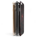 Dark Red Geometric Triangles iPhone 6/6s or 6/6s Plus 2-Piece Hybrid INK-Fuzed Case