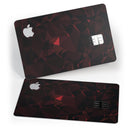 Dark Red Geometric Triangles - Premium Protective Decal Skin-Kit for the Apple Credit Card