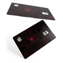 Dark Red Geometric Triangles - Premium Protective Decal Skin-Kit for the Apple Credit Card