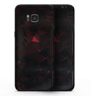 Dark Red Geometric Triangles - Samsung Galaxy S8 Full-Body Skin Kit