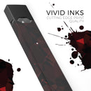 Dark Red Geometric Triangles - Premium Decal Protective Skin-Wrap Sticker compatible with the Juul Labs vaping device