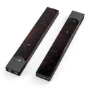 Dark Red Geometric Triangles - Premium Decal Protective Skin-Wrap Sticker compatible with the Juul Labs vaping device
