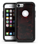 Dark Red Geometric Triangles - iPhone 7 or 8 OtterBox Case & Skin Kits