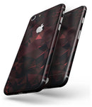 Dark Red Geometric Triangles - Skin-kit for the iPhone 8 or 8 Plus