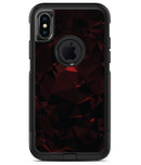 Dark Red Geometric Triangles - iPhone X OtterBox Case & Skin Kits