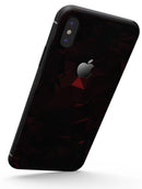 Dark Red Geometric Triangles - iPhone X Skin-Kit