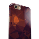 Dark Red Geometric V15 iPhone 6/6s or 6/6s Plus 2-Piece Hybrid INK-Fuzed Case