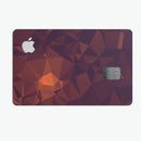 Dark Red Geometric V15 - Premium Protective Decal Skin-Kit for the Apple Credit Card