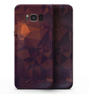 Dark Red Geometric V15 - Samsung Galaxy S8 Full-Body Skin Kit