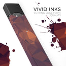 Dark Red Geometric V15 - Premium Decal Protective Skin-Wrap Sticker compatible with the Juul Labs vaping device