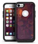 Dark Red Geometric V15 - iPhone 7 or 8 OtterBox Case & Skin Kits
