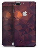 Dark Red Geometric V15 - Skin-kit for the iPhone 8 or 8 Plus