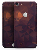 Dark Red Geometric V15 - Skin-kit for the iPhone 8 or 8 Plus