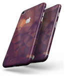Dark Red Geometric V15 - Skin-kit for the iPhone 8 or 8 Plus