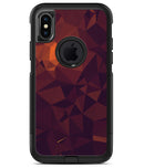Dark Red Geometric V15 - iPhone X OtterBox Case & Skin Kits