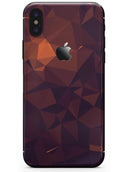 Dark Red Geometric V15 - iPhone X Skin-Kit