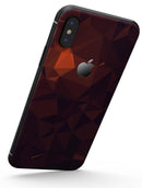 Dark Red Geometric V15 - iPhone X Skin-Kit