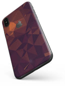 Dark Red Geometric V15 - iPhone X Skin-Kit