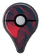 Dark Red Geometric V16 Pokémon GO Plus Vinyl Protective Decal Skin Kit
