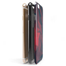 Dark Red Geometric V16 iPhone 6/6s or 6/6s Plus 2-Piece Hybrid INK-Fuzed Case