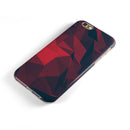 Dark Red Geometric V16 iPhone 6/6s or 6/6s Plus 2-Piece Hybrid INK-Fuzed Case