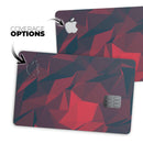Dark Red Geometric V16 - Premium Protective Decal Skin-Kit for the Apple Credit Card