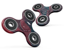 Dark Red Geometric V16 Full-Body Fidget Spinner Skin-Kit