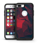 Dark Red Geometric V16 - iPhone 7 or 7 Plus Commuter Case Skin Kit