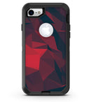 Dark Red Geometric V16 - iPhone 7 or 8 OtterBox Case & Skin Kits
