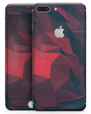 Dark Red Geometric V16 - Skin-kit for the iPhone 8 or 8 Plus