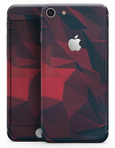 Dark Red Geometric V16 - Skin-kit for the iPhone 8 or 8 Plus