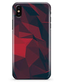 Dark Red Geometric V16 - iPhone X Clipit Case
