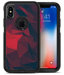 Dark Red Geometric V16 - iPhone X OtterBox Case & Skin Kits