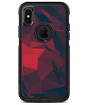 Dark Red Geometric V16 - iPhone X OtterBox Case & Skin Kits