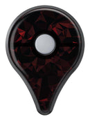 Dark Red Geometric V2 Pokémon GO Plus Vinyl Protective Decal Skin Kit