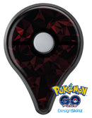 Dark Red Geometric V2 Pokémon GO Plus Vinyl Protective Decal Skin Kit