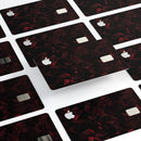 Dark Red Geometric V2 - Premium Protective Decal Skin-Kit for the Apple Credit Card