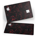 Dark Red Geometric V2 - Premium Protective Decal Skin-Kit for the Apple Credit Card