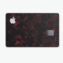Dark Red Geometric V2 - Premium Protective Decal Skin-Kit for the Apple Credit Card