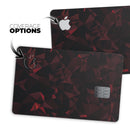 Dark Red Geometric V2 - Premium Protective Decal Skin-Kit for the Apple Credit Card